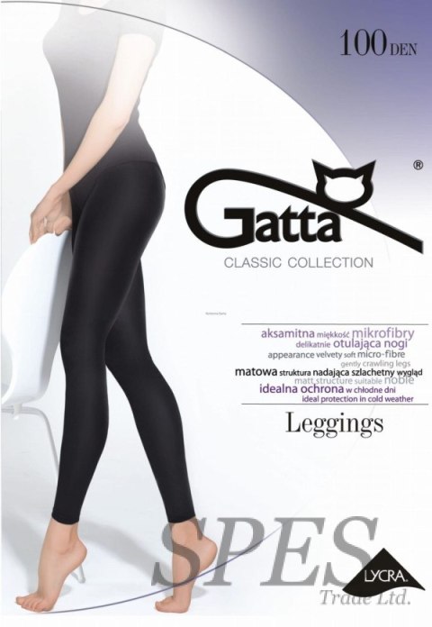 LEGGINGS - Leggingsy Mikrofibra 100 DEN Gatta nero 2/S