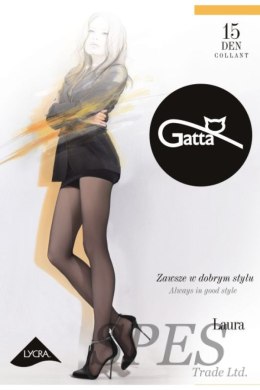 LAURA - Rajstopy damskie Lycra 15 DEN Gatta sabia 4/L