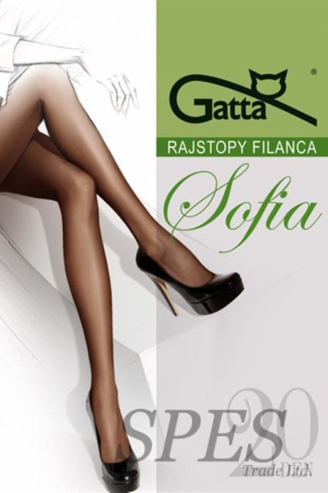 SOFIA - Rajstopy damskie Elastil 20 DEN Gatta beige 3/M