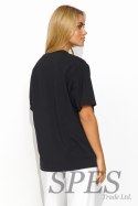 T-shirt Damski Model M826 Black - Makadamia