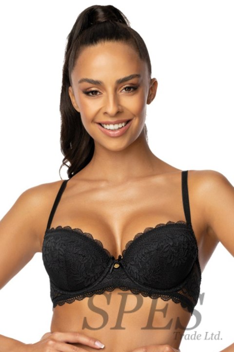 Biustonosz push up Biustonosz Push-up Model 0198/11/1 Estelle Black - Mat