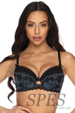 Biustonosz push up Biustonosz Push-up Model 3329/11 Angel Black/Blue - Mat