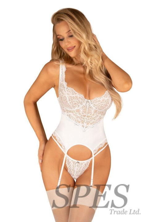 Komplet Gorset Model Amor Blanco White - Obsessive