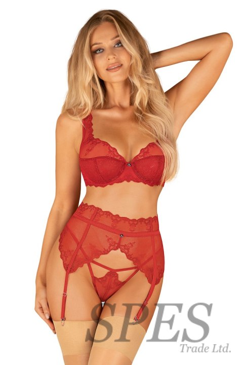 Pas do pończoch Model Lonesia Red - Obsessive