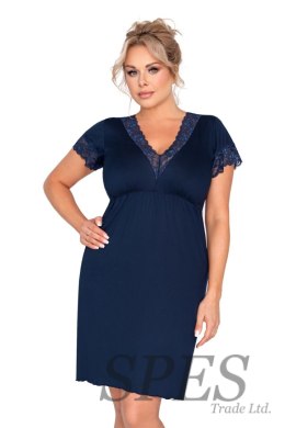 Koszulka nocna Koszula Nocna Model Mariza Plus Dark Blue - Donna