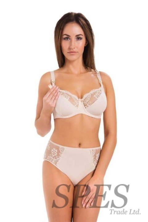 Biustonosz do karmienia Model Anastasia Mama 219 Beige - Teyli