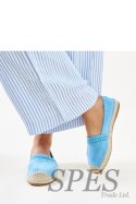 Niebieskie espadryle z cyrkoniami Abia - Solea