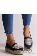 Granatowe espadryle Big Star JJ274889 - Solea