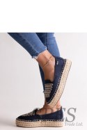 Granatowe espadryle Big Star JJ274889 - Solea