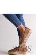 Brązowe espadryle Big Star JJ274892 - Solea