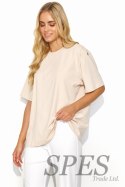 T-shirt Damski Model M826 Light Beige - Makadamia