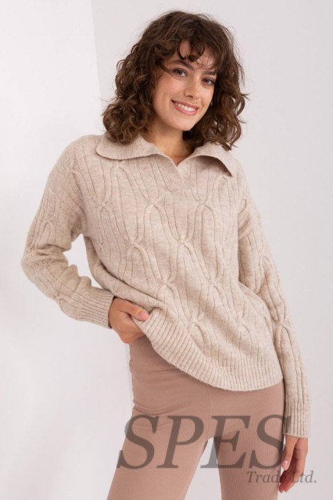 Sweter Damski Model AT-SW-2349-2.27 Beige - AT