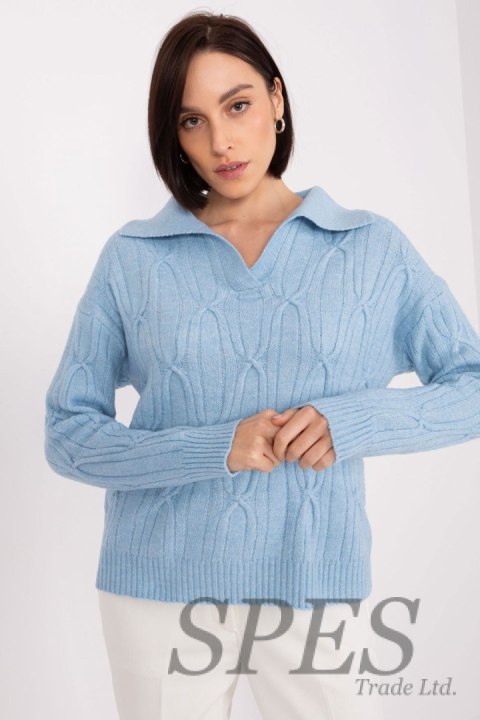 Sweter Damski Model AT-SW-2349-2.27 Light Blue - AT