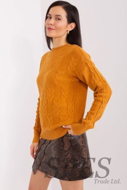 Sweter Damski Model AT-SW-2340.22 Dark Yellow - AT