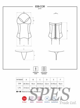 838-COR-3 gorset i stringi