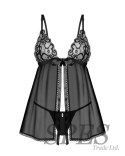 Blomentis babydoll i stringi