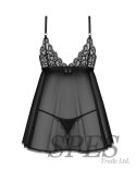 Blomentis babydoll i stringi