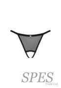 Celia Noir crotchless thong