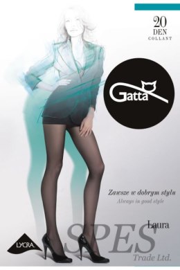 LAURA - Rajstopy damskie Lycra 20 DEN Gatta grafit 4/L