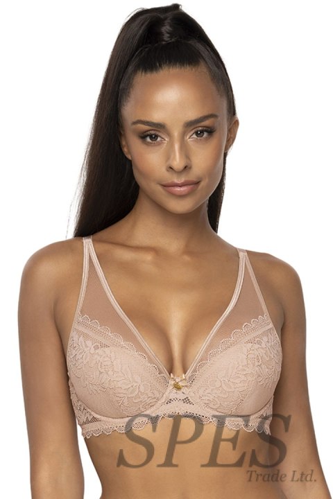 Biustonosz push up Biustonosz Push-up Model 0198/11 Estelle Beige - Mat