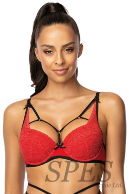 Biustonosz push up Biustonosz Push-up Model 3636/11 Loren Red/Black - Mat