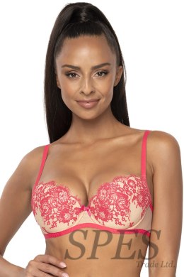 Biustonosz push up Biustonosz Push-up Model 3804/11 Frances Beige/Pink - Mat