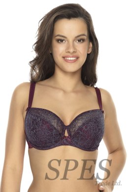 Biustonosz Soft Biustonosz Semi-Soft Model 1072 Liv Granatowy Ażur - Gaia