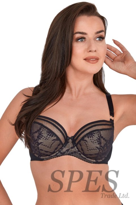 Biustonosz Soft Biustonosz Semi-Soft Model 1191 Bice Black - Gaia