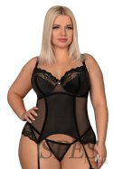 Komplet Gorset Model Amallie Black - Obsessive