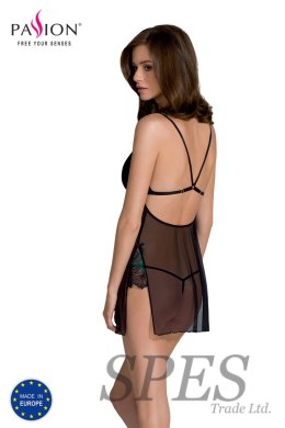 Komplet Model Deliena Chemise Black - Passion