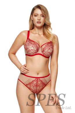 Biustonosz Soft Biustonosz Semi-Soft Model Mistress B3 Beige/Red - Gorteks