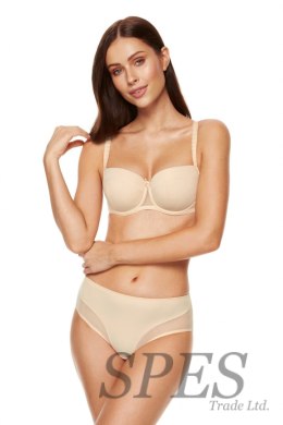 Biustonosz push up Biustonosz Usztywniany Model Zara B4 Beige - Gorteks