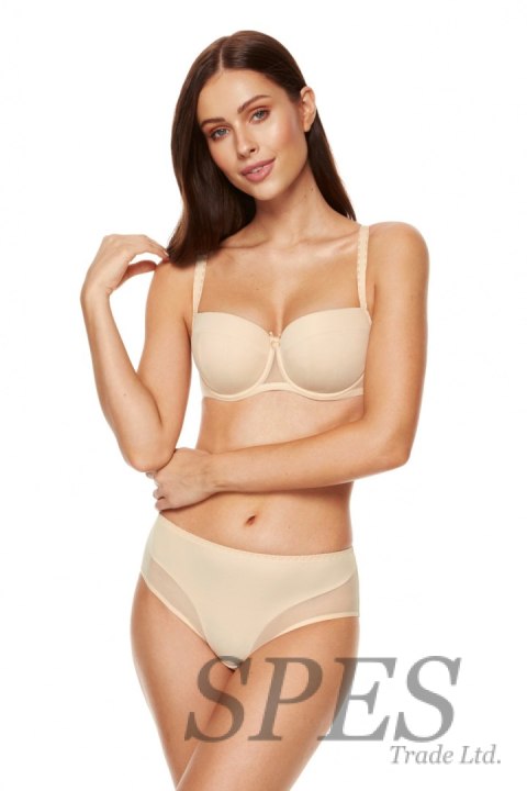 Biustonosz push up Biustonosz Usztywniany Model Zara B4 Beige - Gorteks