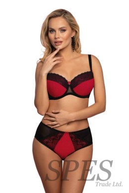 Biustonosz push up Biustonosz Usztywniany Model VB-446 Red/Black - Vena