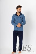 Piżama Męska Model Norbert 670 Jeans/Navy - M-Max