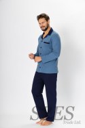 Piżama Męska Model Norbert 670 Jeans/Navy - M-Max