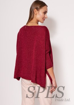 Sweter Damski Model SWE040 Bordo - MKM