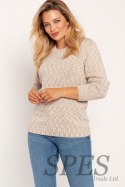 Sweter Damski Model SWE244 Beige Melange - MKM