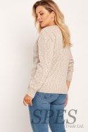 Sweter Damski Model SWE244 Beige Melange - MKM