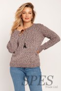 Sweter Damski Model SWE244 Pink Melange - MKM