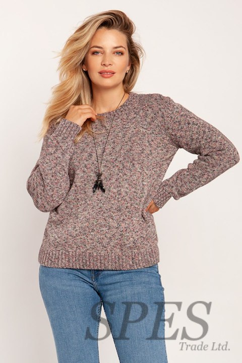 Sweter Damski Model SWE244 Pink Melange - MKM