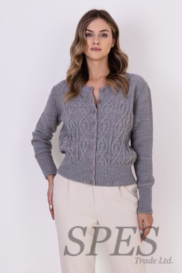 Sweter Damski Model SWE317 Grey - MKM