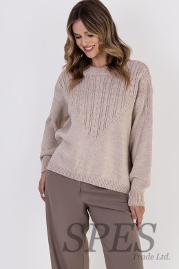 Sweter Damski Model SWE322 Beige - MKM