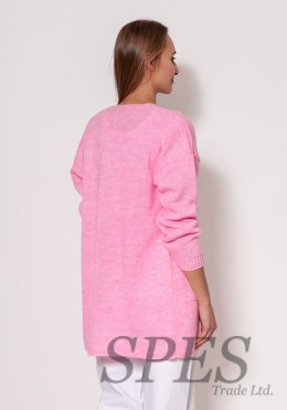 Sweter Kardigan Model PA013 Baby Pink - MKM