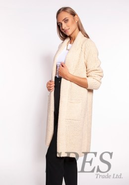 Sweter Kardigan Model PA015 Beige - MKM