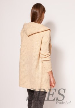 Sweter Kardigan Model PA018 Beige - MKM