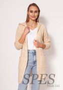 Sweter Kardigan Model PA019 Beige - MKM