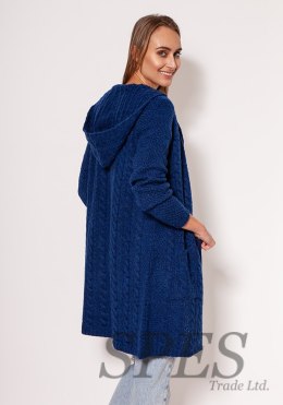 Sweter Kardigan Model PA019 Cobalt - MKM