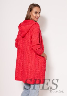 Sweter Kardigan Model PA019 Coral - MKM