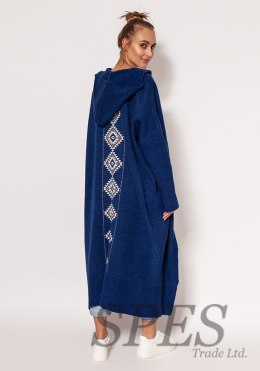 Sweter Kardigan Model PA020 Cobalt - MKM